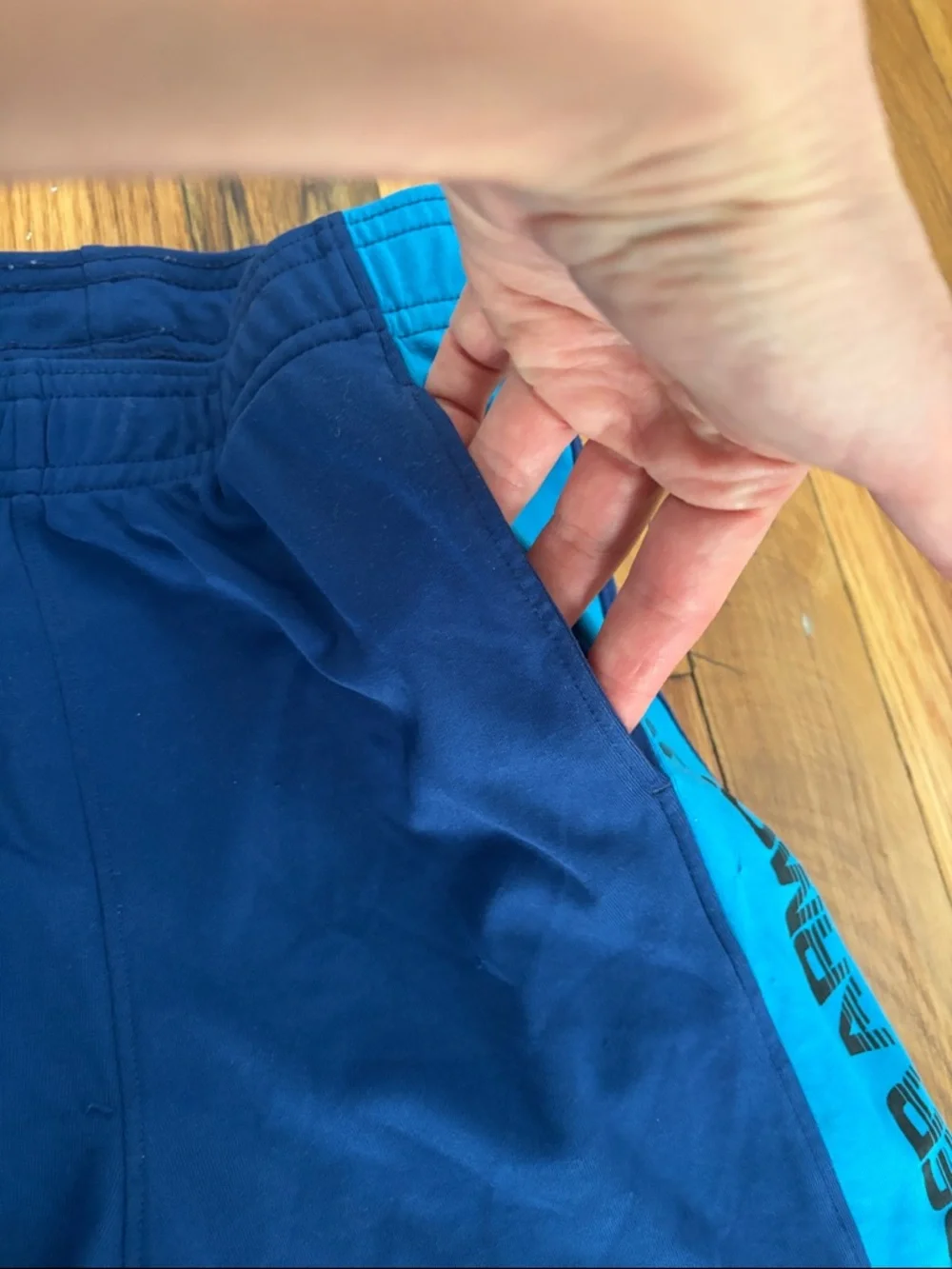 Under Armour Navy & Light Blue Boys' Athletic Shorts